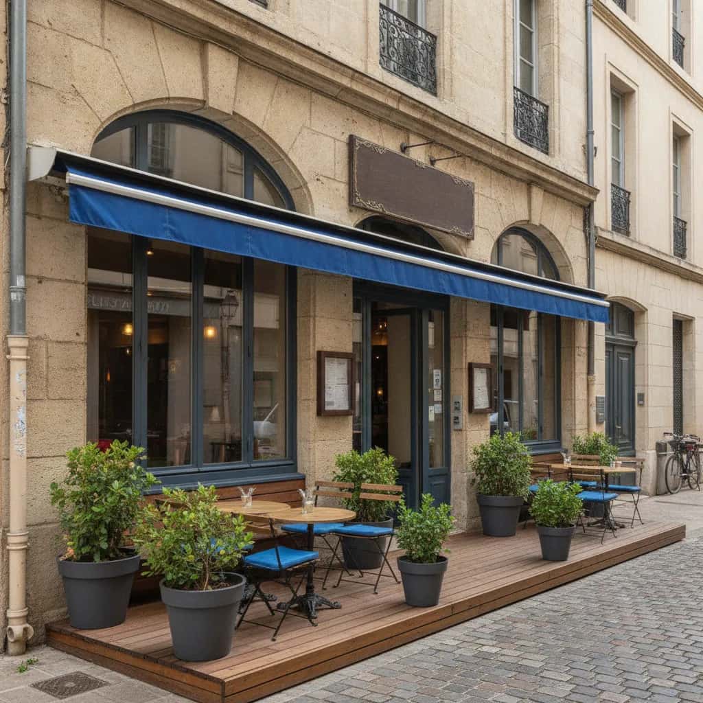 Restaurant 16m² à Montpellier : terrasse - climatisation