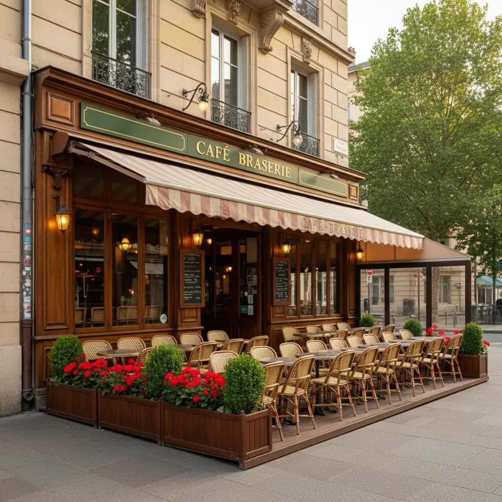 Bar-brasserie 99m² à Lyon : terrasse - licence IV