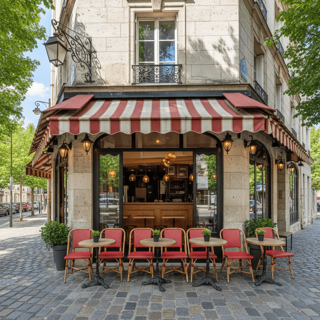 Restaurant 40 couverts à Paris : terrasse - extraction