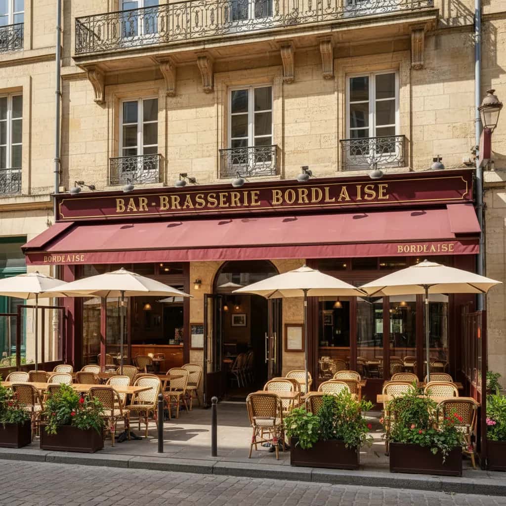 Bar-brasserie 450m² à Bordeaux : terrasse - licence IV