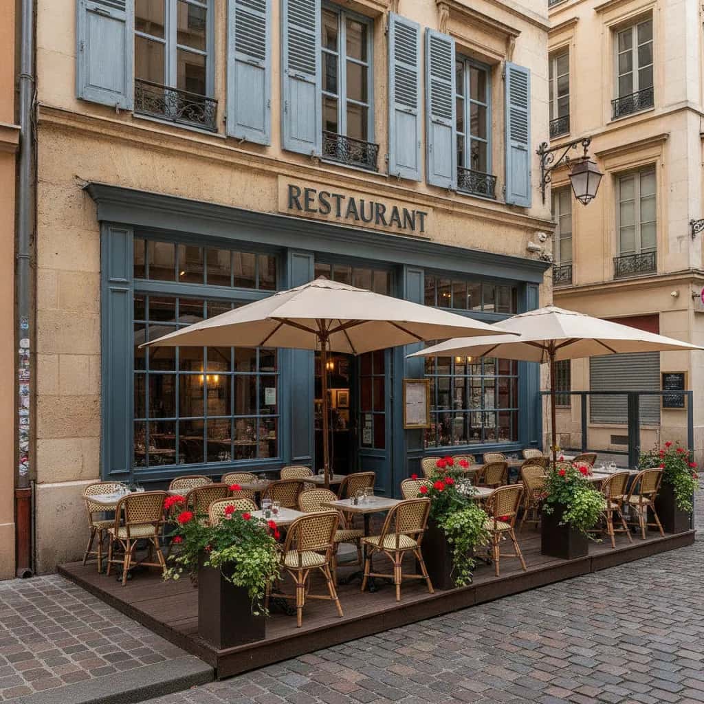 Restaurant 100m² à Lyon : terrasse - licence IV