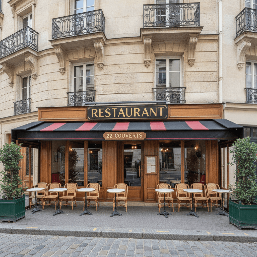 Restaurant 22 couverts à Paris : extraction