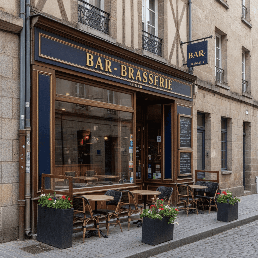 Bar-brasserie 70m² à Rennes : licence IV