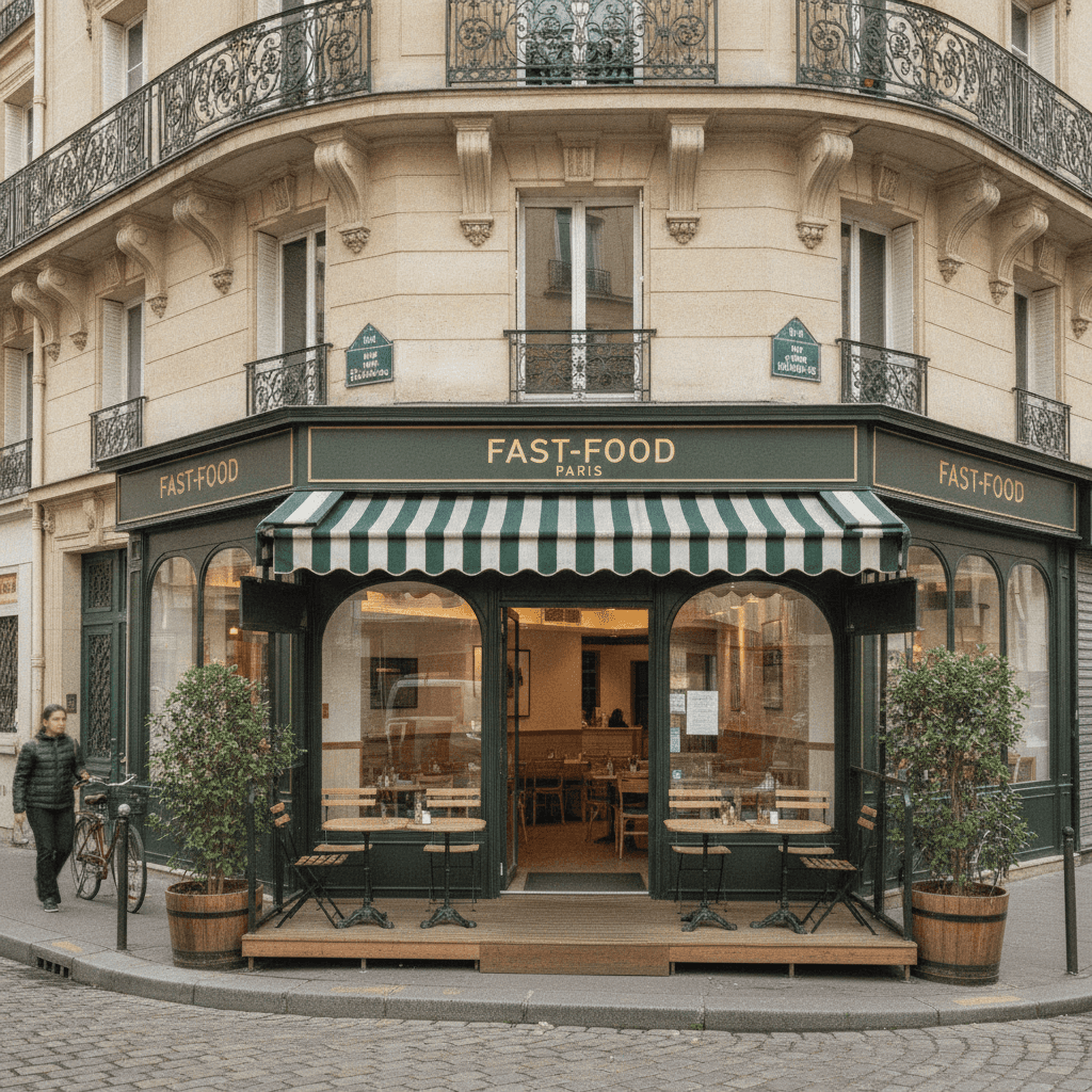 Fast-food 20 couverts à Paris : extraction