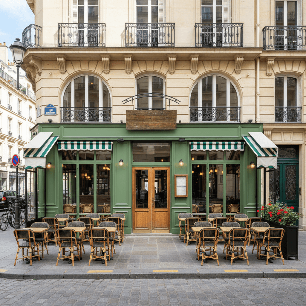 Restaurant 75 couverts à Paris : terrasse - licence IV