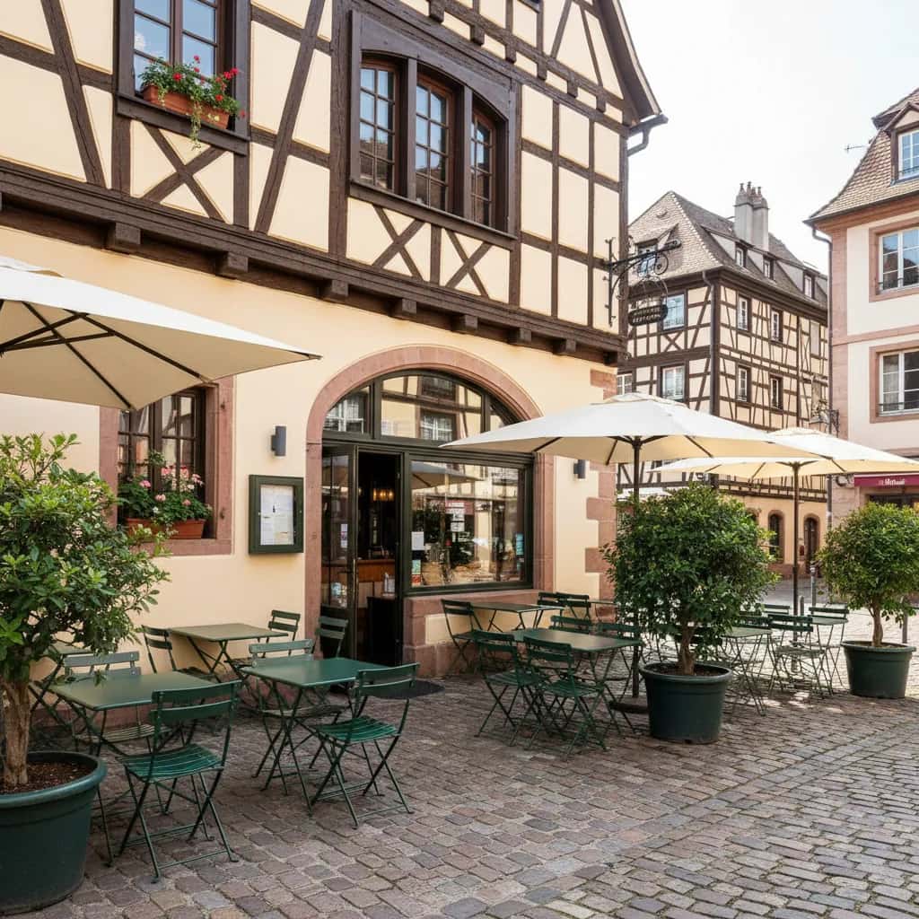 Restaurant 186m² à Strasbourg : terrasse - licence IV