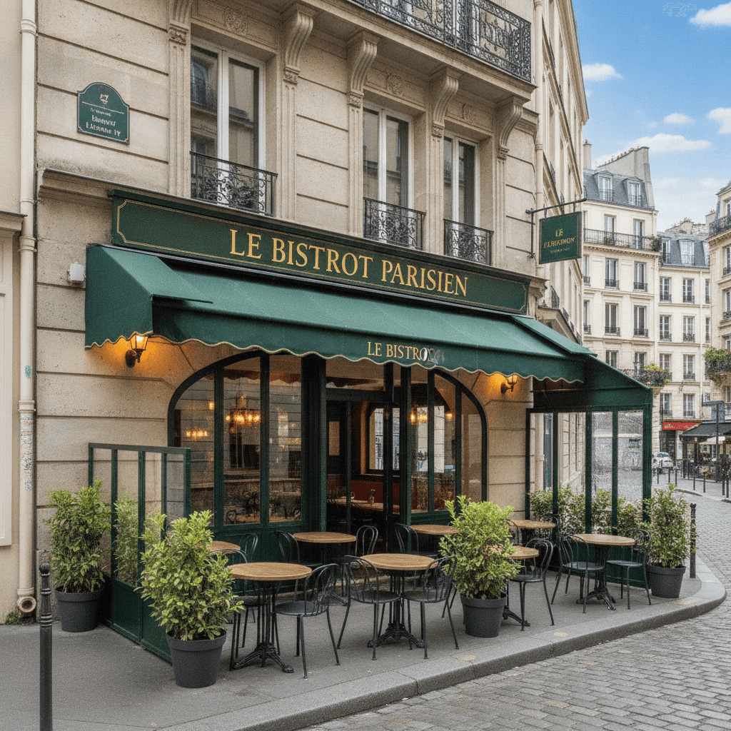 Restaurant 30 couverts à Paris : terrasse - licence IV