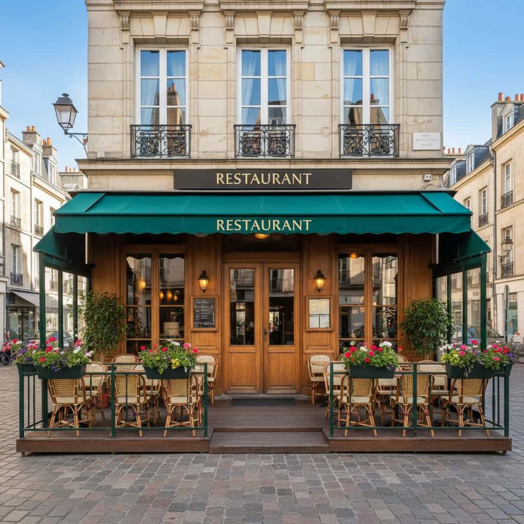 Restaurant 70m² à Nantes : terrasse