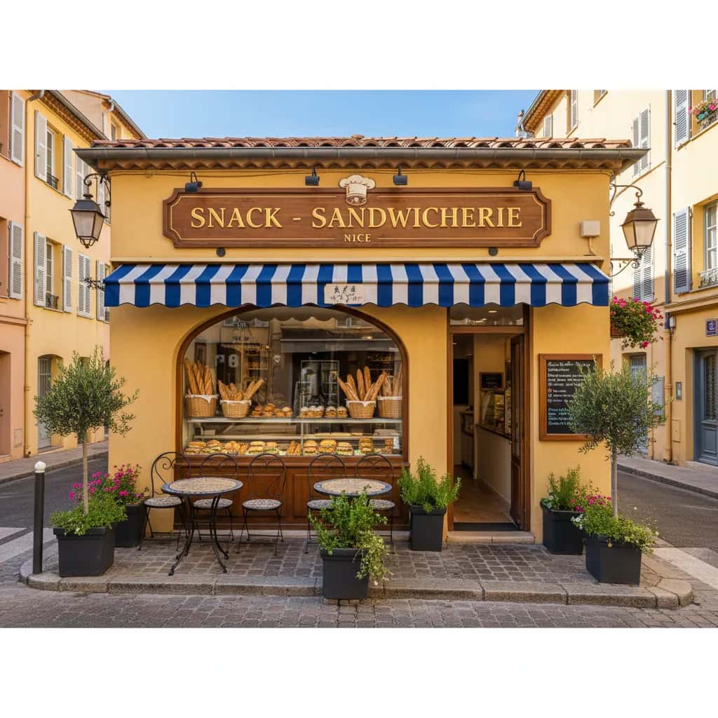 Snack à Nice : terrasse