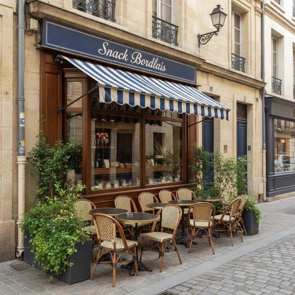 Snack 80m² à Bordeaux : terrasse