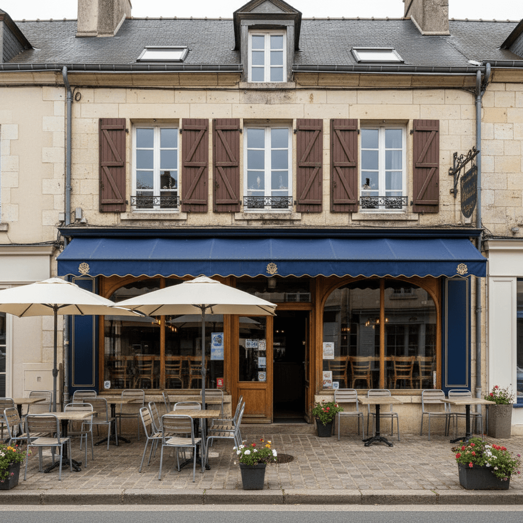 Bar-brasserie à Villers-Bocage : terrasse - licence IV - Image 1