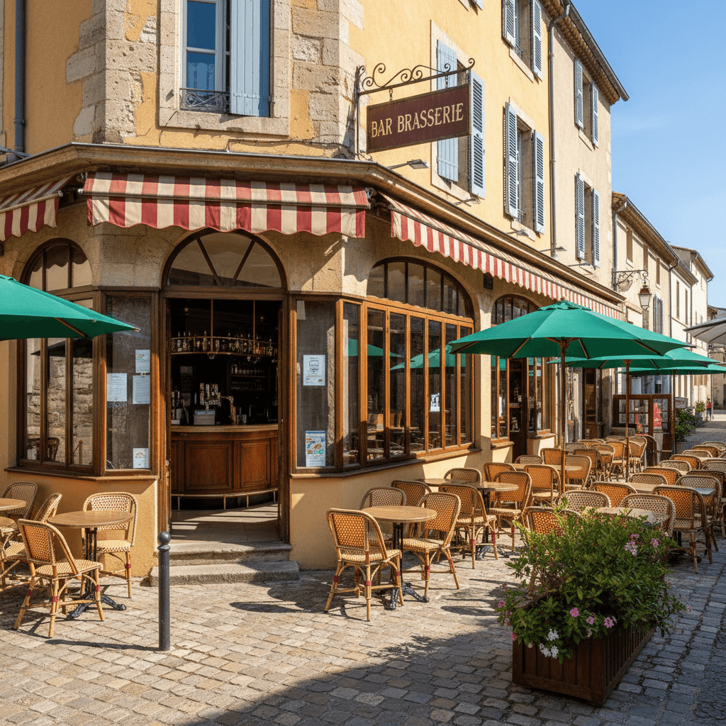 Bar-brasserie 120m² à Saint-Laurent-D'Aigouze : terrasse - licence IV - Image 1