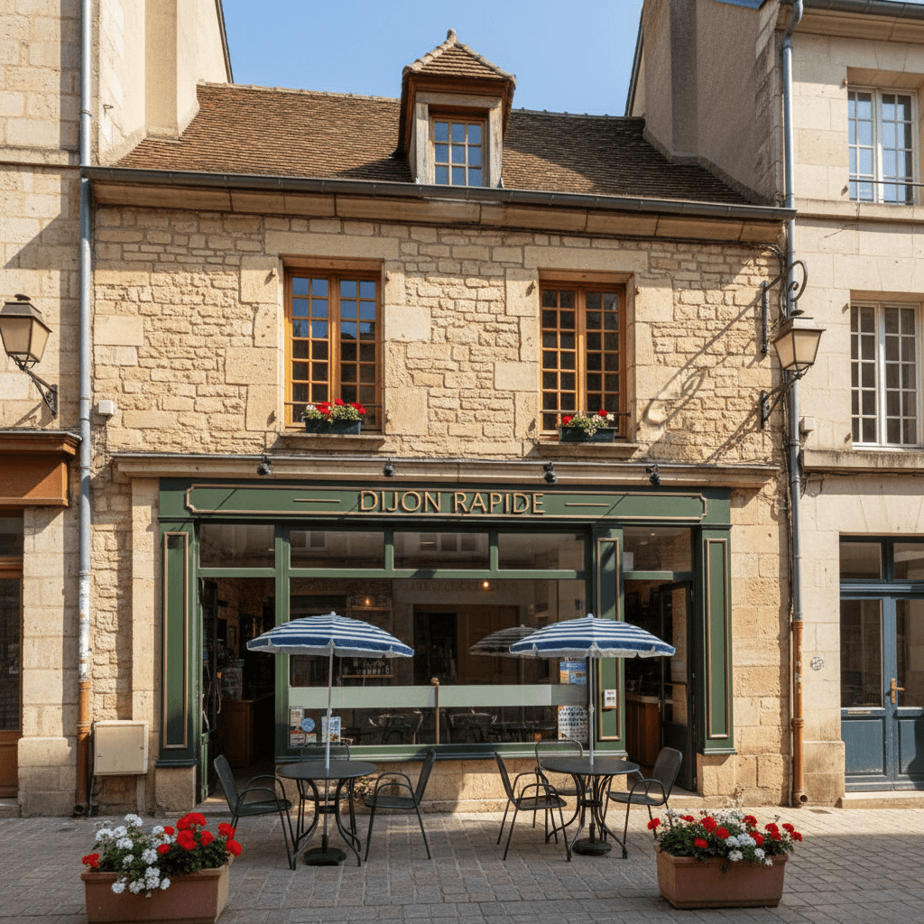 Fast-food 200m² à Dijon : terrasse - licence IV