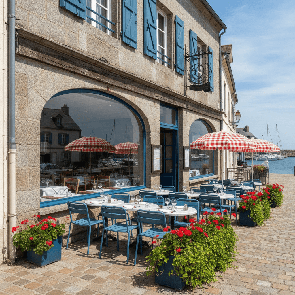 Restaurant à Binic-Étables-Sur-Mer : terrasse - licence IV - Image 1