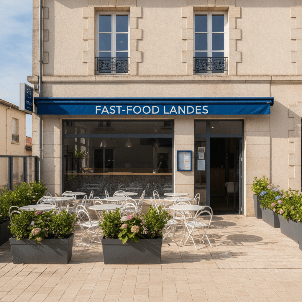 Fast-food 129m² à Landes : terrasse - Image 1