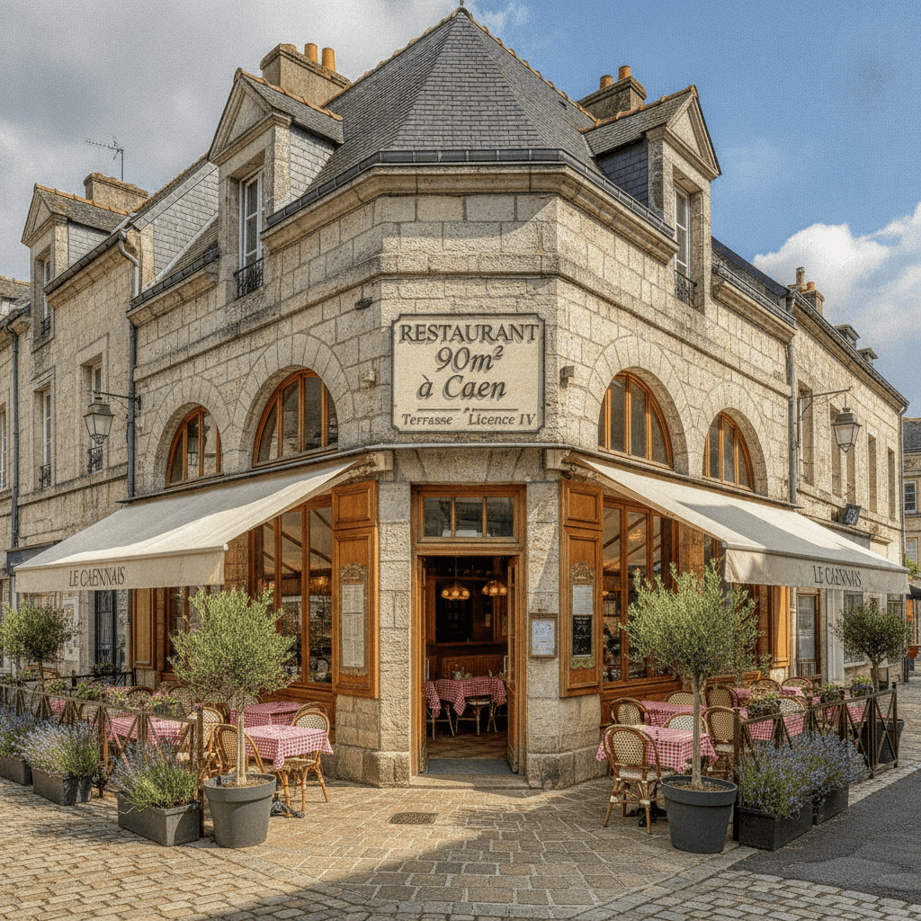 Restaurant 90m² à Caen : terrasse - licence IV - Image 1