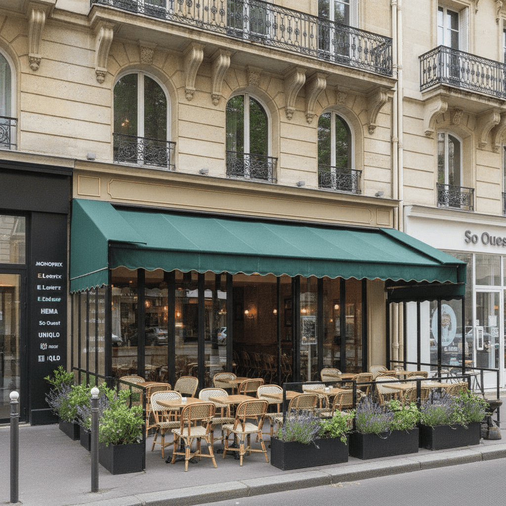 Restaurant 26 couverts à Levallois-Perret : terrasse - licence IV - Image 1
