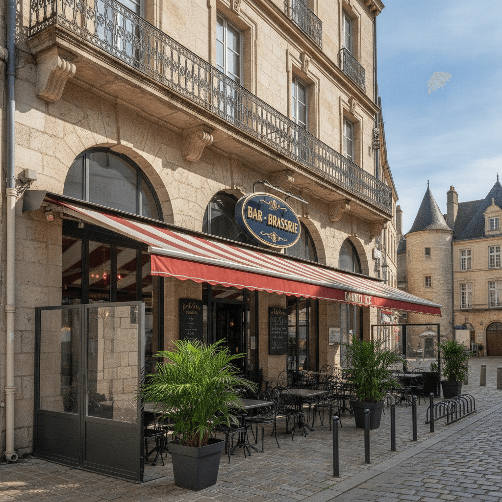 Bar-brasserie à Niort : terrasse - licence IV - Image 1