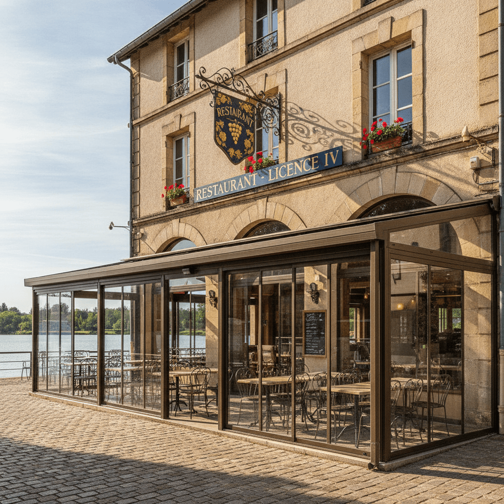 Restaurant à Mont-De-Marsan : terrasse - licence IV - Image 1