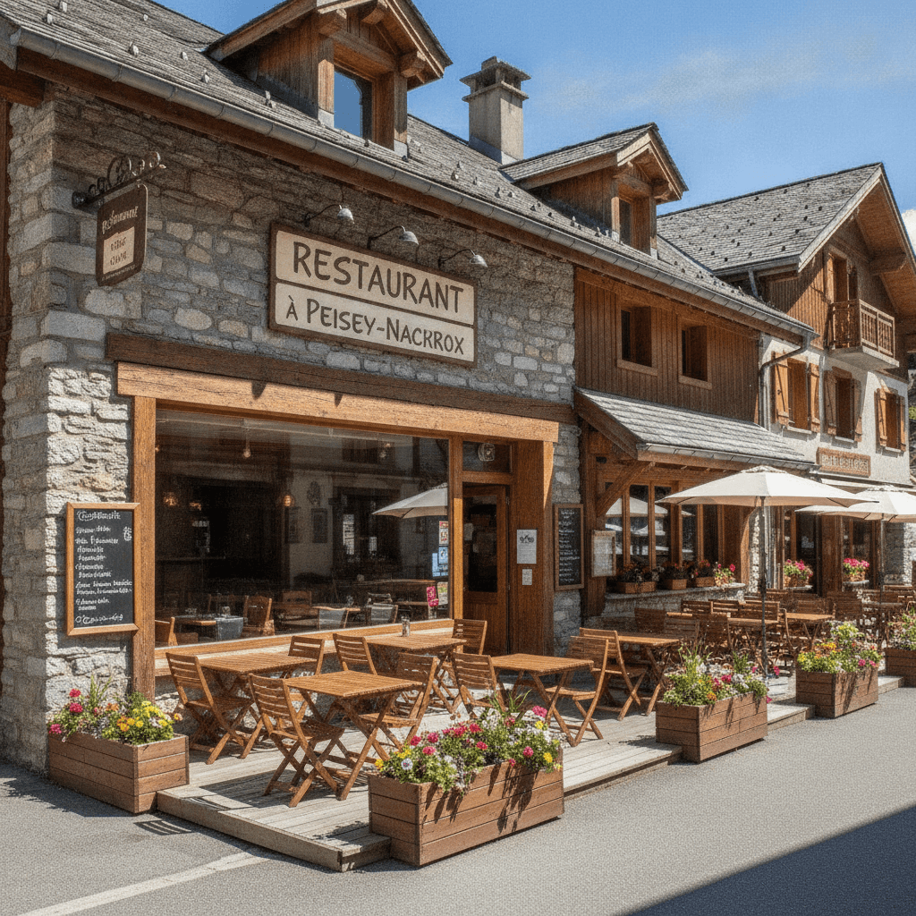 Restaurant 98m² à Peisey-Nancroix : terrasse - licence IV - Image 1