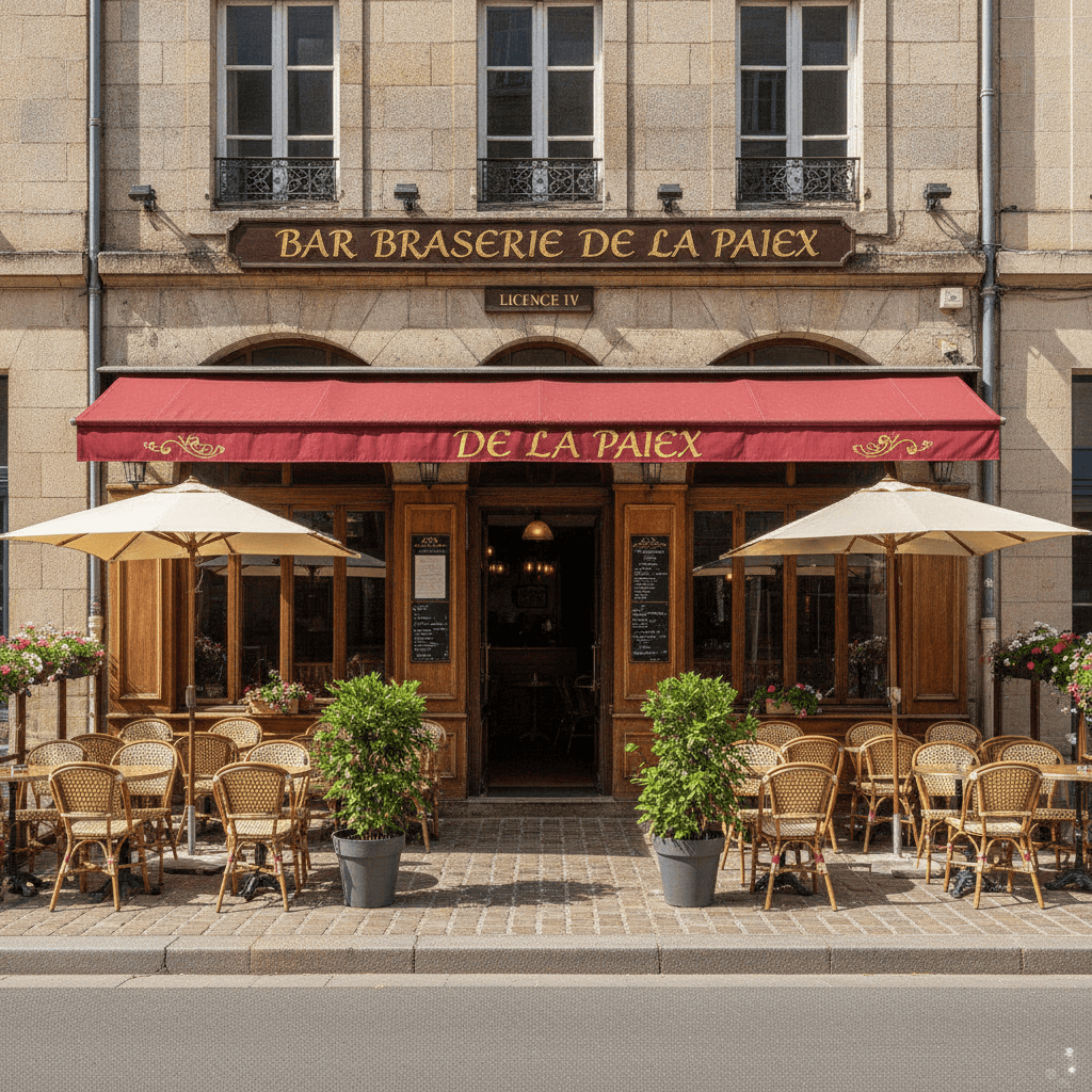 Bar-brasserie à Saint-Lô : terrasse - licence IV - Image 1