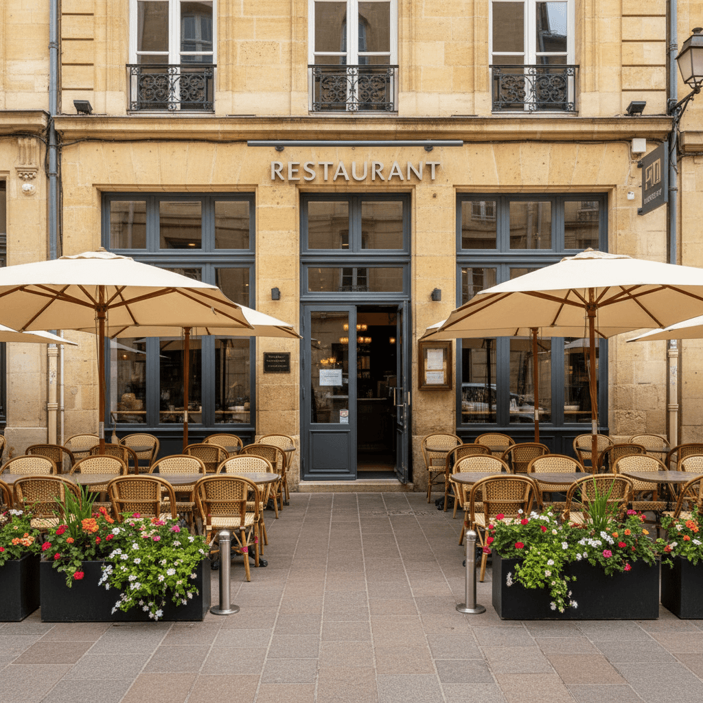Restaurant à Bordeaux : terrasse - licence IV