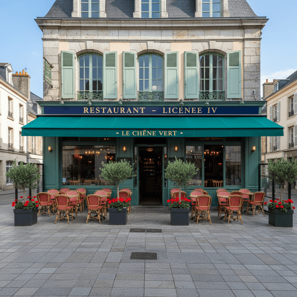 Restaurant à Fougères : terrasse - licence IV - Image 1