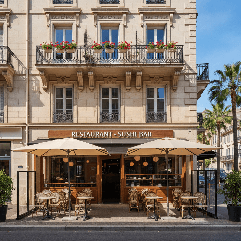 Restaurant 51m² à Cannes : terrasse - licence IV - Image 1