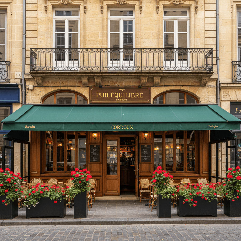 Bar-brasserie à Bordeaux : terrasse - licence IV