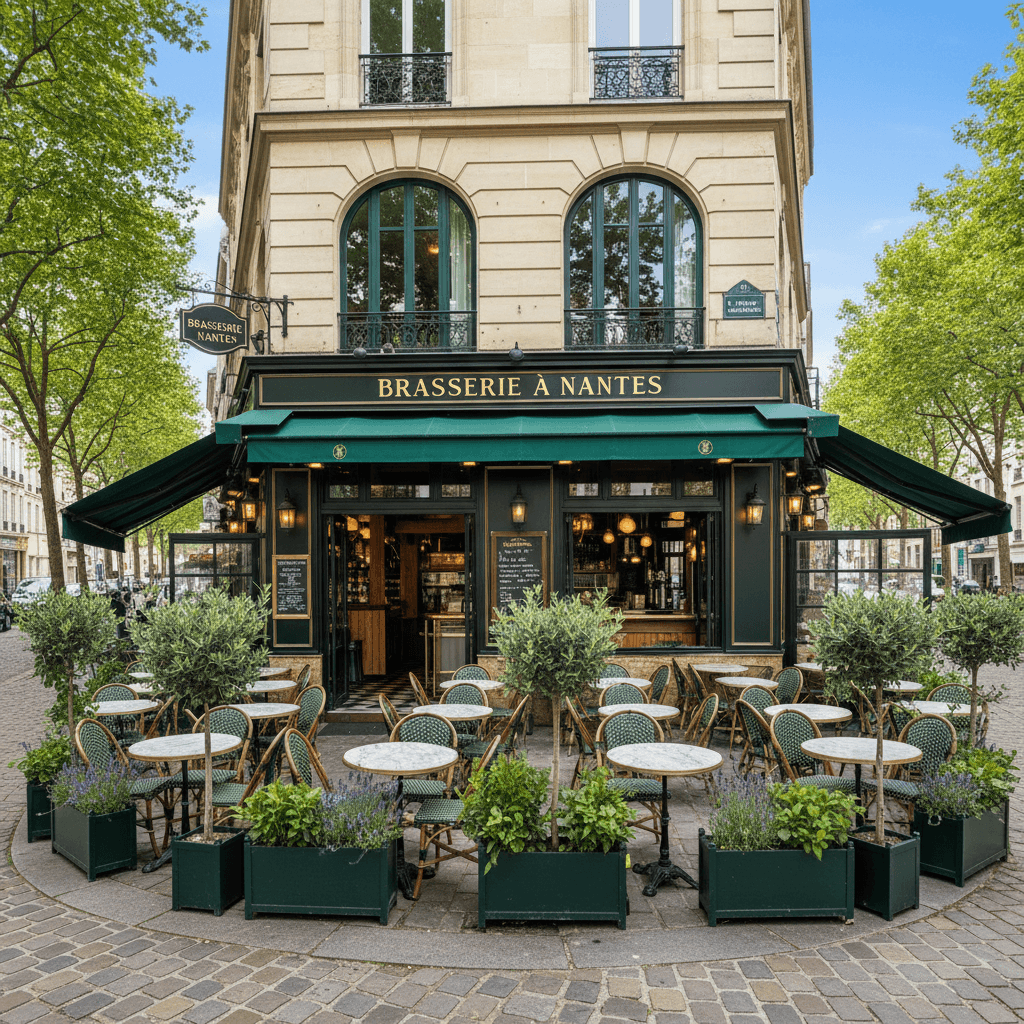 Bar-brasserie à Nantes : terrasse - Image 1