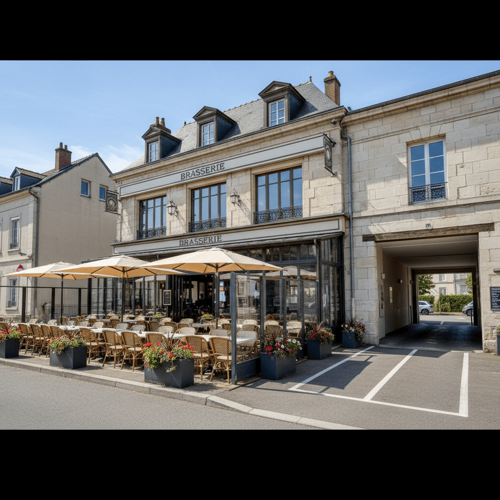 Bar-brasserie 1464m² à Vourles : terrasse - licence IV - Image 1