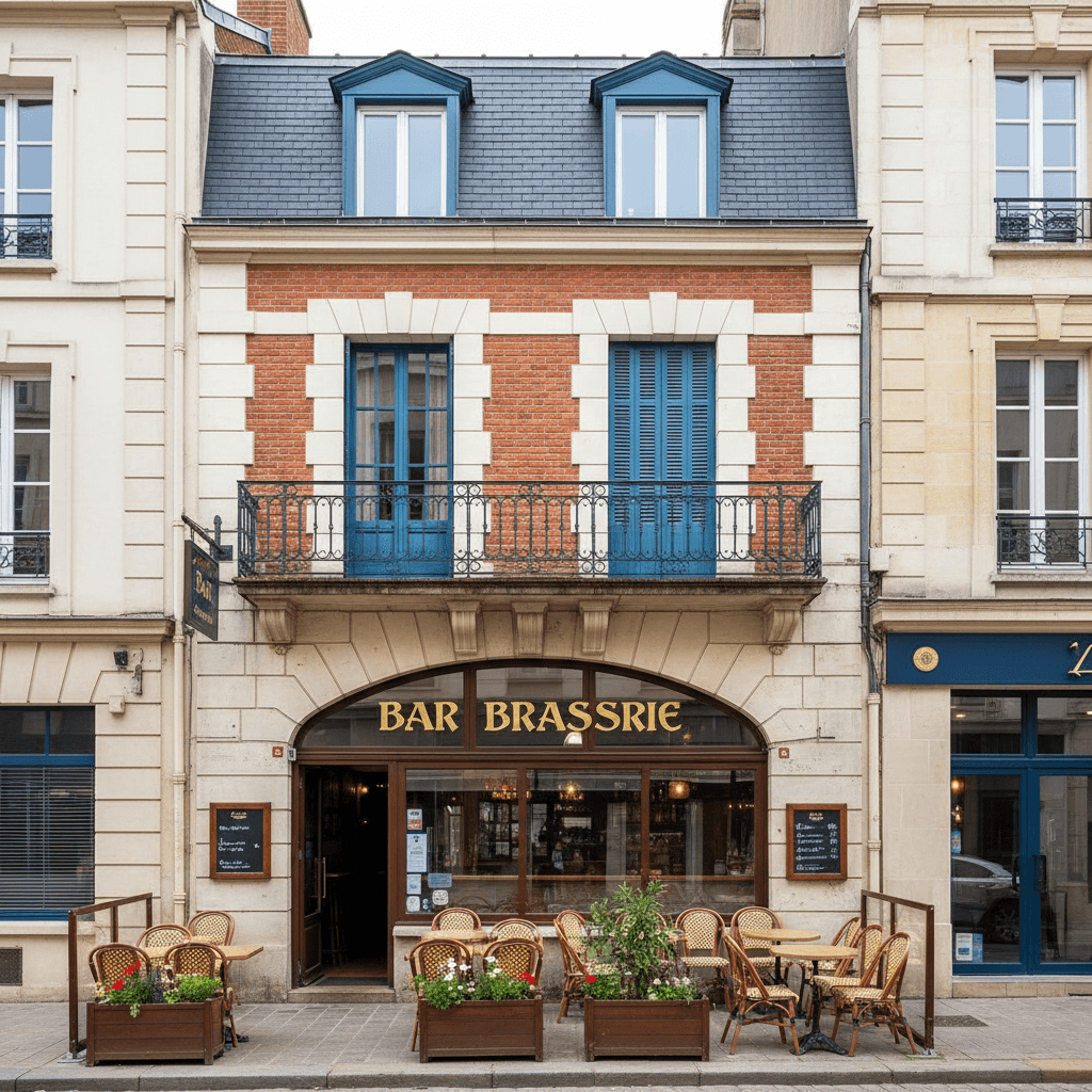 Bar-brasserie 110m² à Reims : terrasse - licence IV