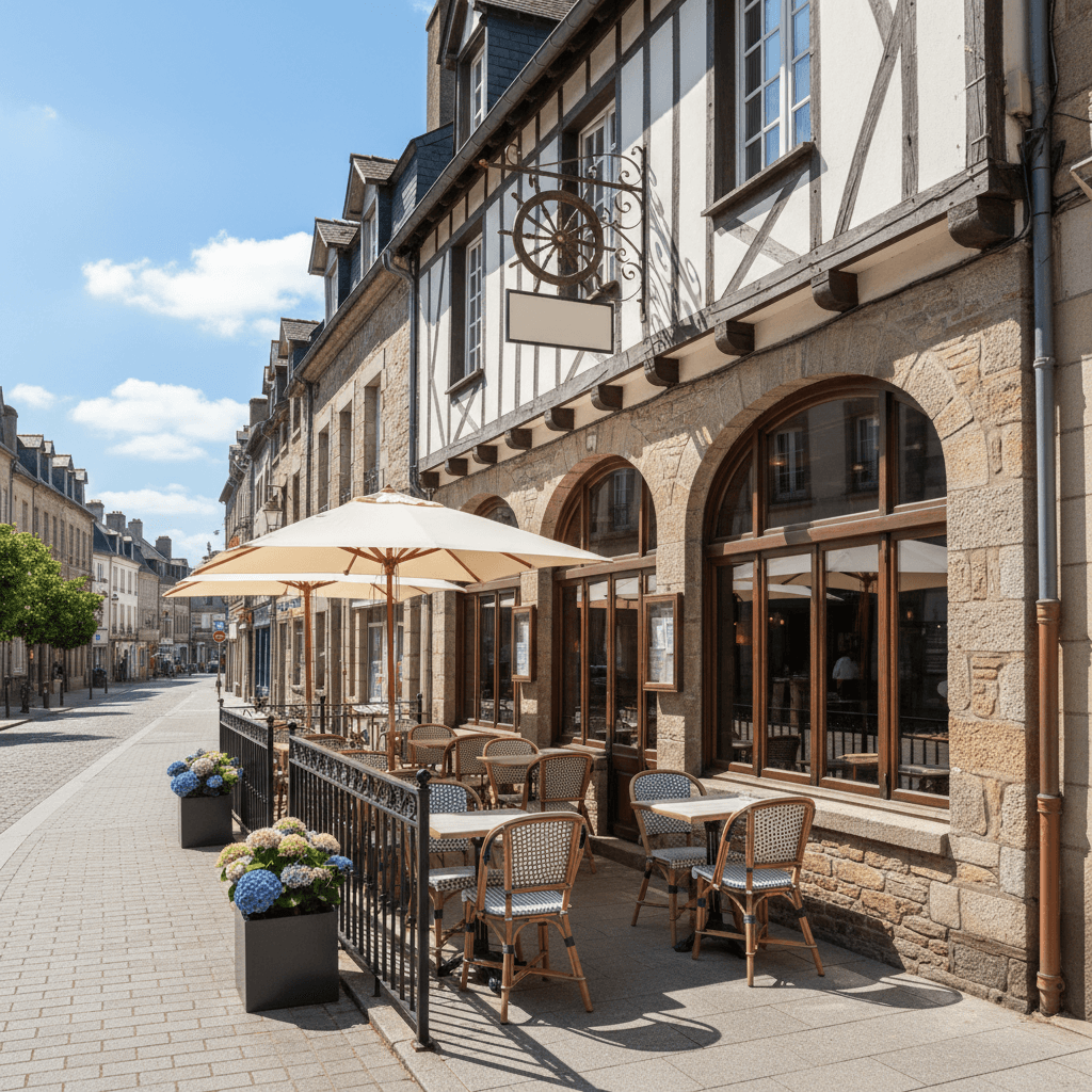 Restaurant à Quimper : terrasse - licence IV - Image 1