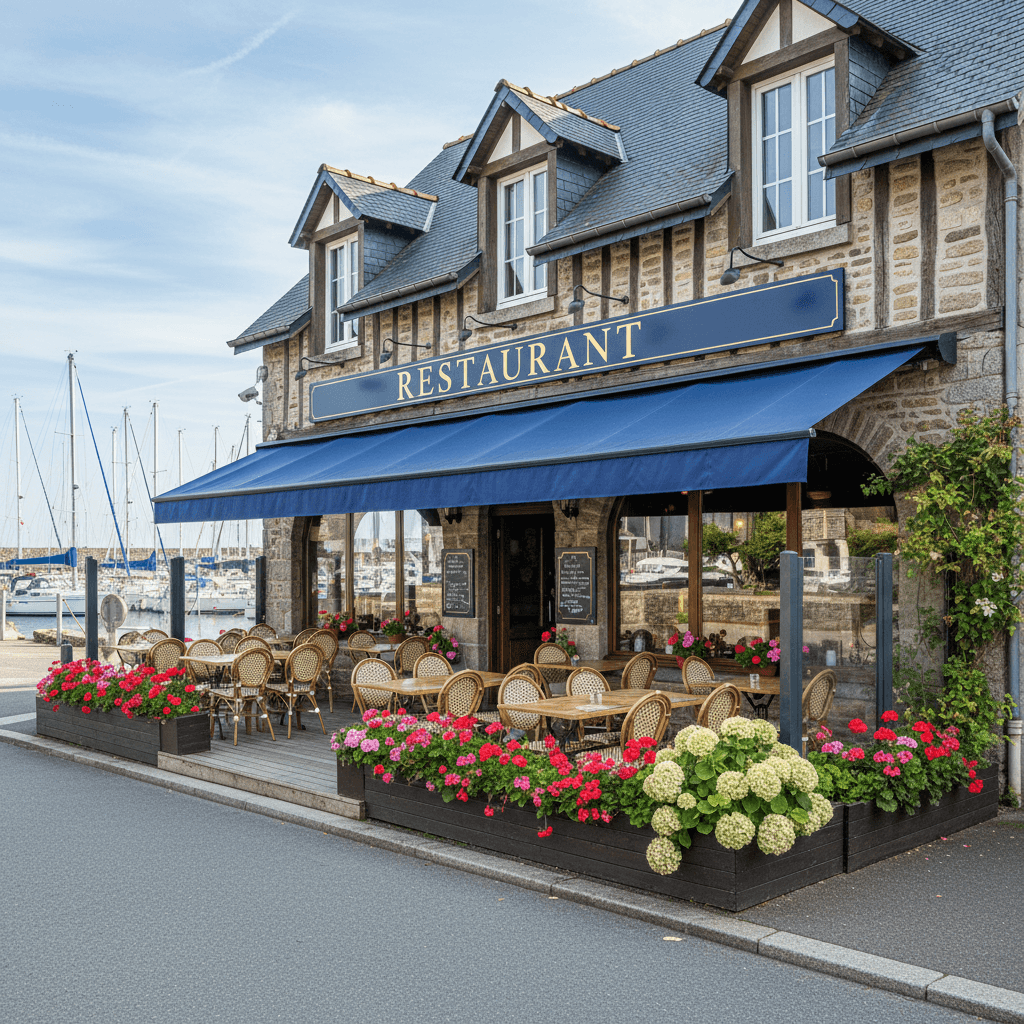 Restaurant à La Forêt-Fouesnant : terrasse - Image 1