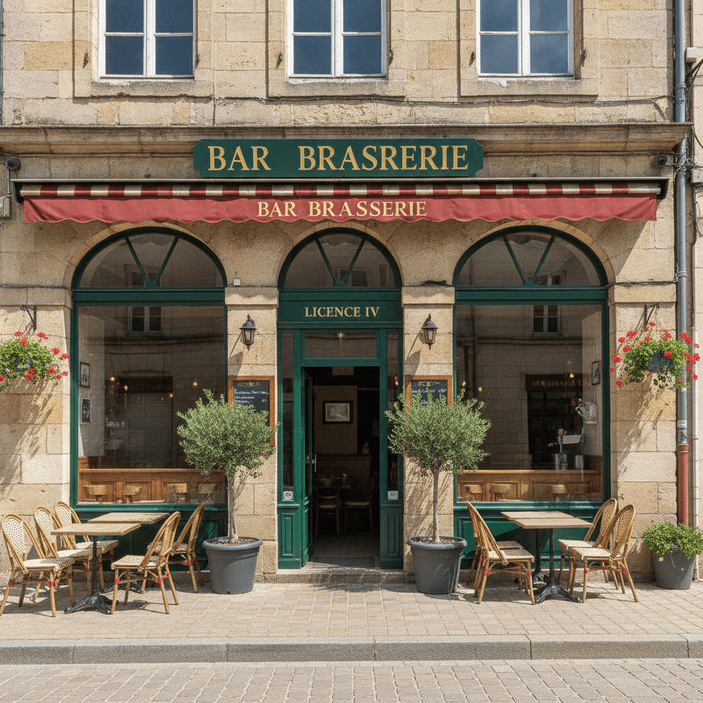 Bar-brasserie à Neufchâteau : terrasse - licence IV - Image 1