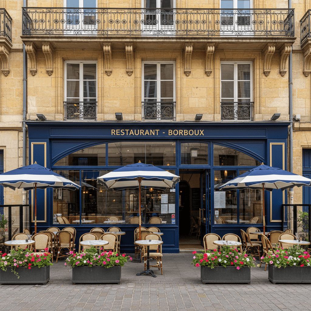 Restaurant 120m² à Bordeaux : terrasse - licence IV