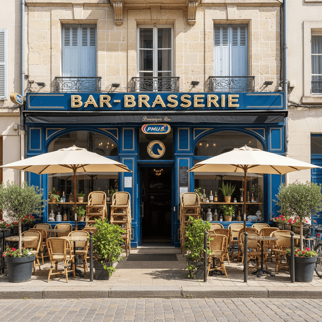 Bar-brasserie 132m² à Angers : terrasse - licence IV