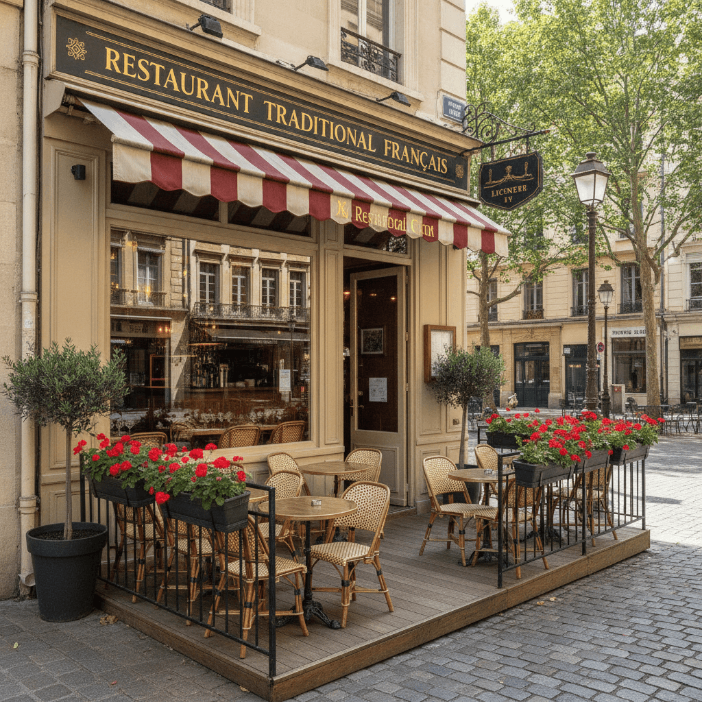 Restaurant 64m² à Lyon : terrasse - licence IV