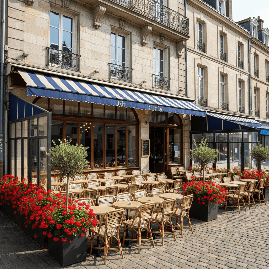 Restaurant à Cherbourg-En-Cotentin : terrasse - Image 1