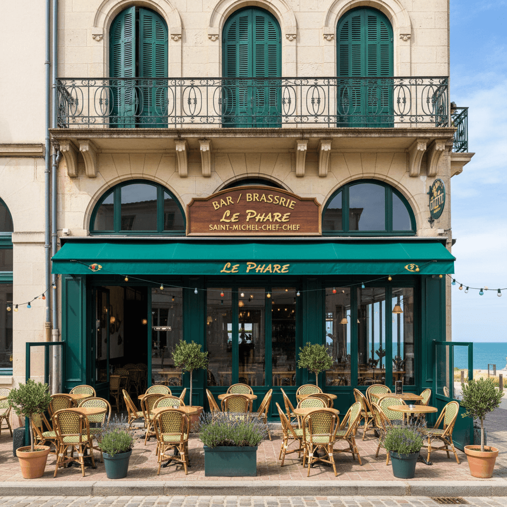 Bar-brasserie 144m² à Saint-Michel-Chef-Chef : terrasse - licence IV - Image 1