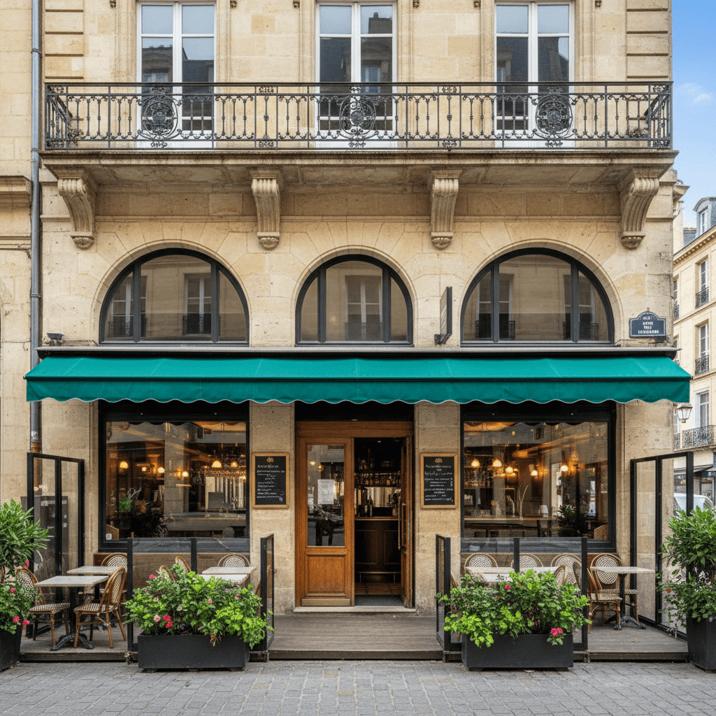 Bar-brasserie 300m² à Bordeaux : terrasse - licence IV