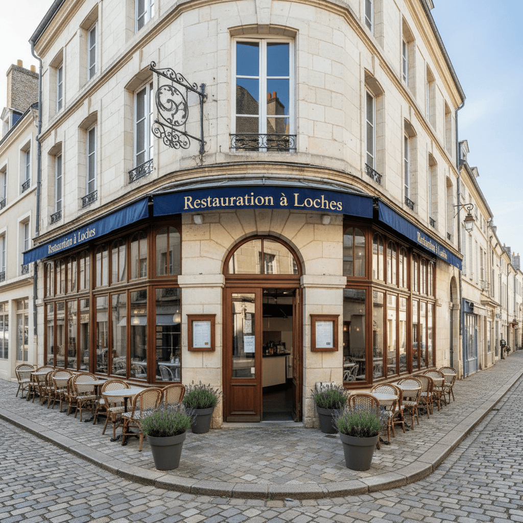 Restaurant 100m² à Loches : terrasse - licence IV - Image 1