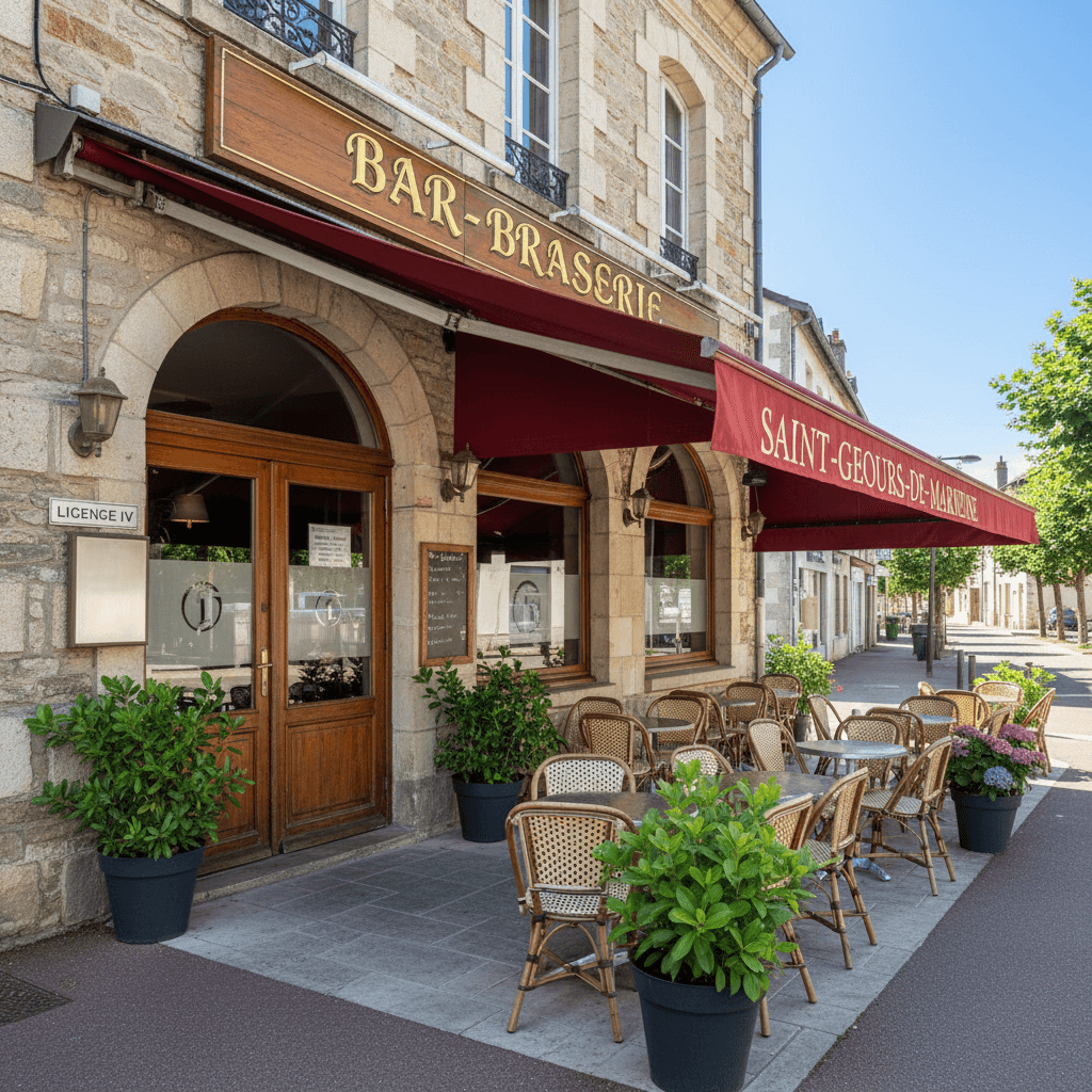 Bar-brasserie 170m² à Saint-Geours-De-Maremne : terrasse - licence IV - Image 1