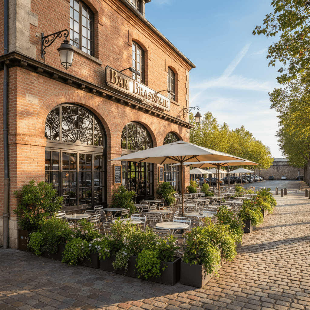 Bar-brasserie à Toulouse : terrasse - licence IV