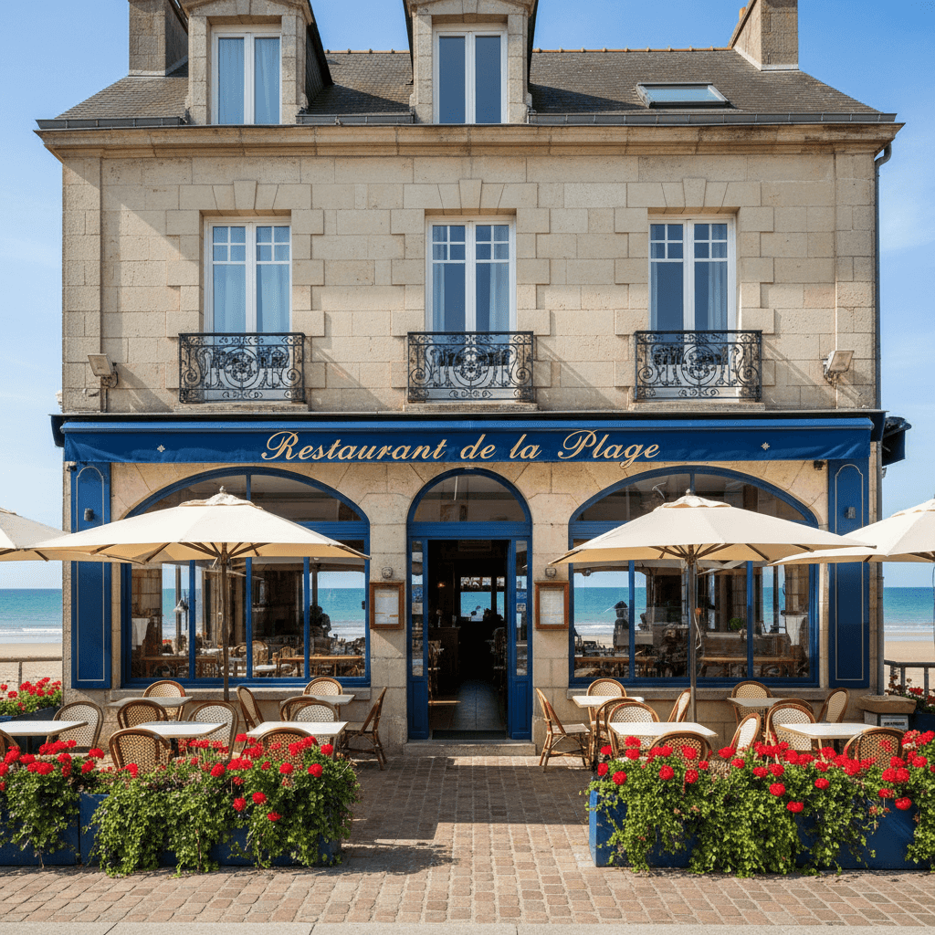 Restaurant 200m² à Fermanville : terrasse - licence IV - Image 1