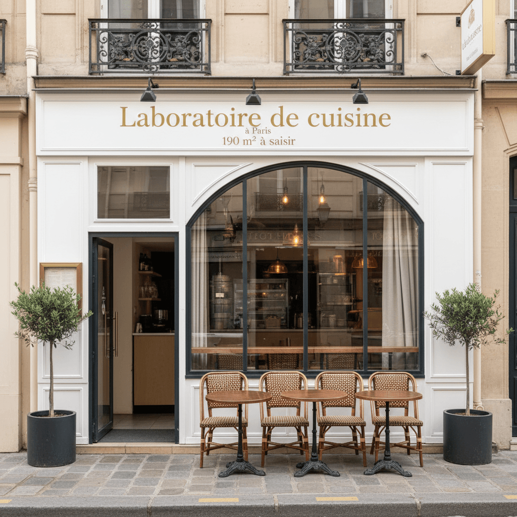 Laboratoire de cuisine à Paris - 190 m² à saisir