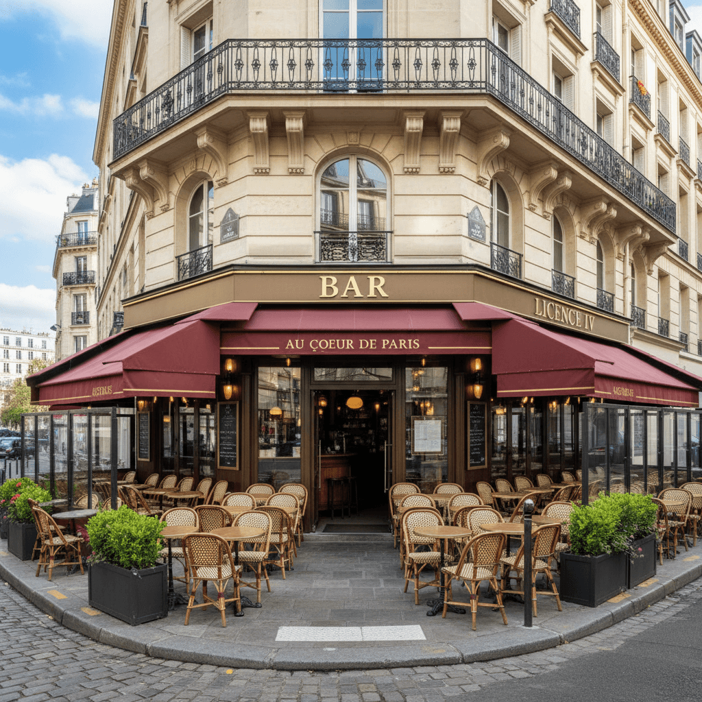 Bar avec Licence IV au cœur de Paris
