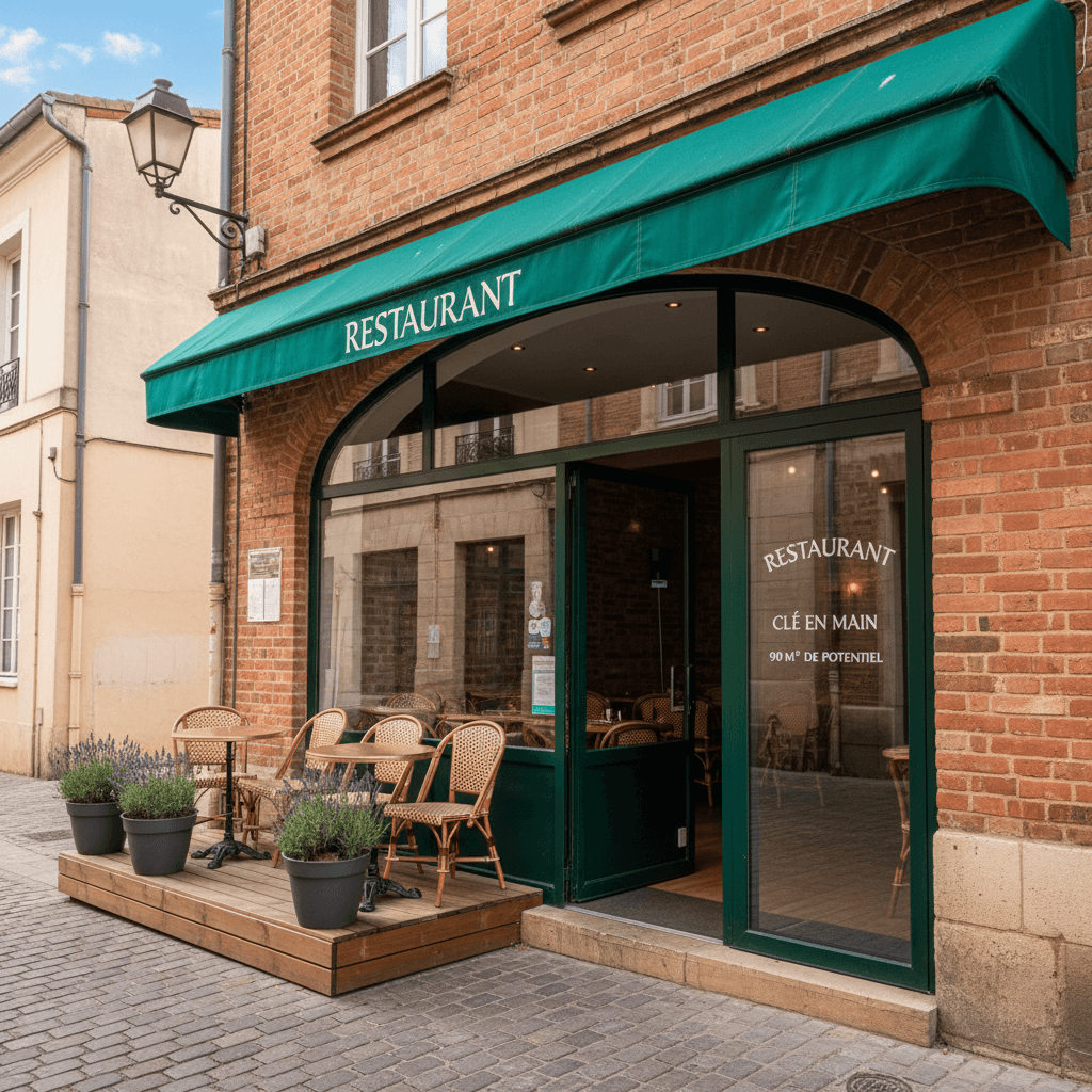 Restaurant 90m² à Toulouse : terrasse - licence IV - Image 1