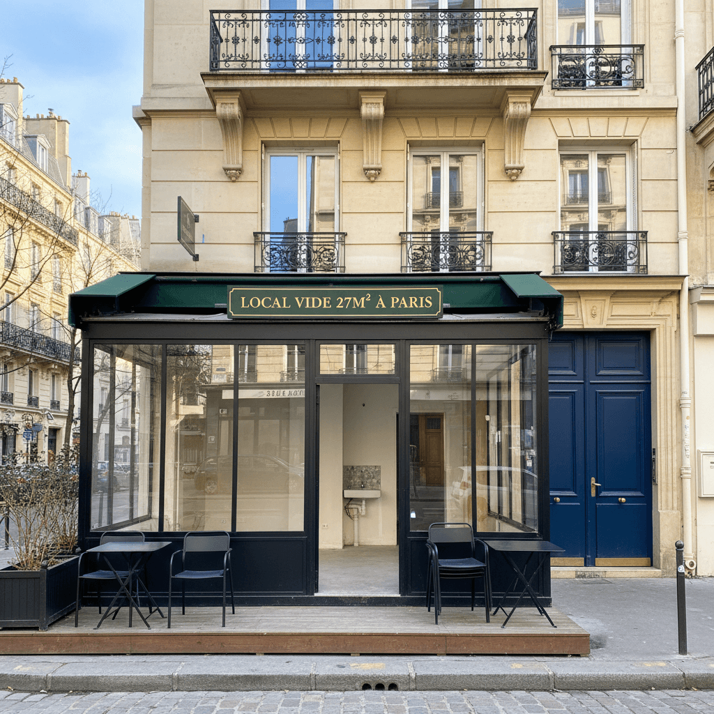 Local vide 27m² à Paris