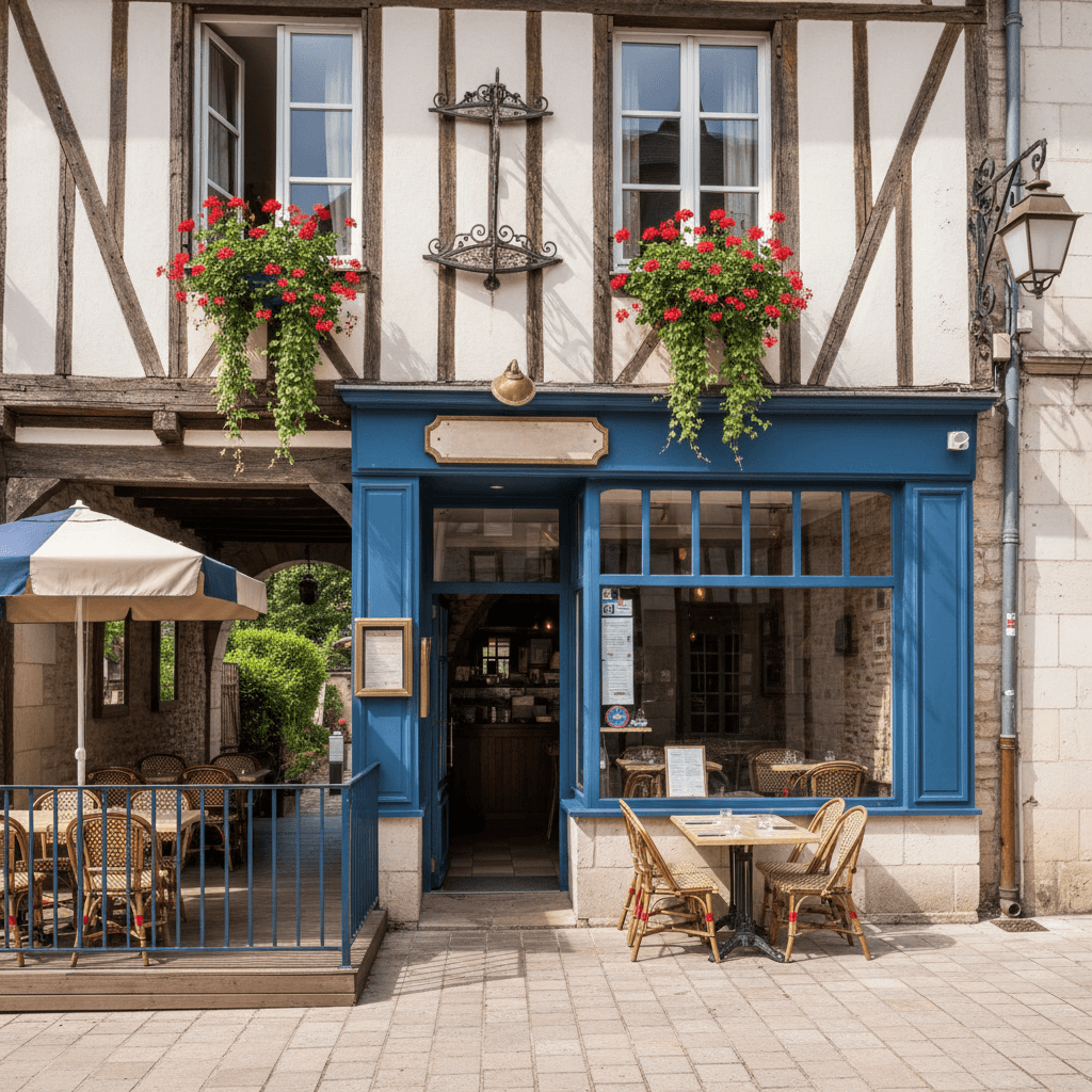 Restaurant à Bourges : terrasse - extraction - Image 1